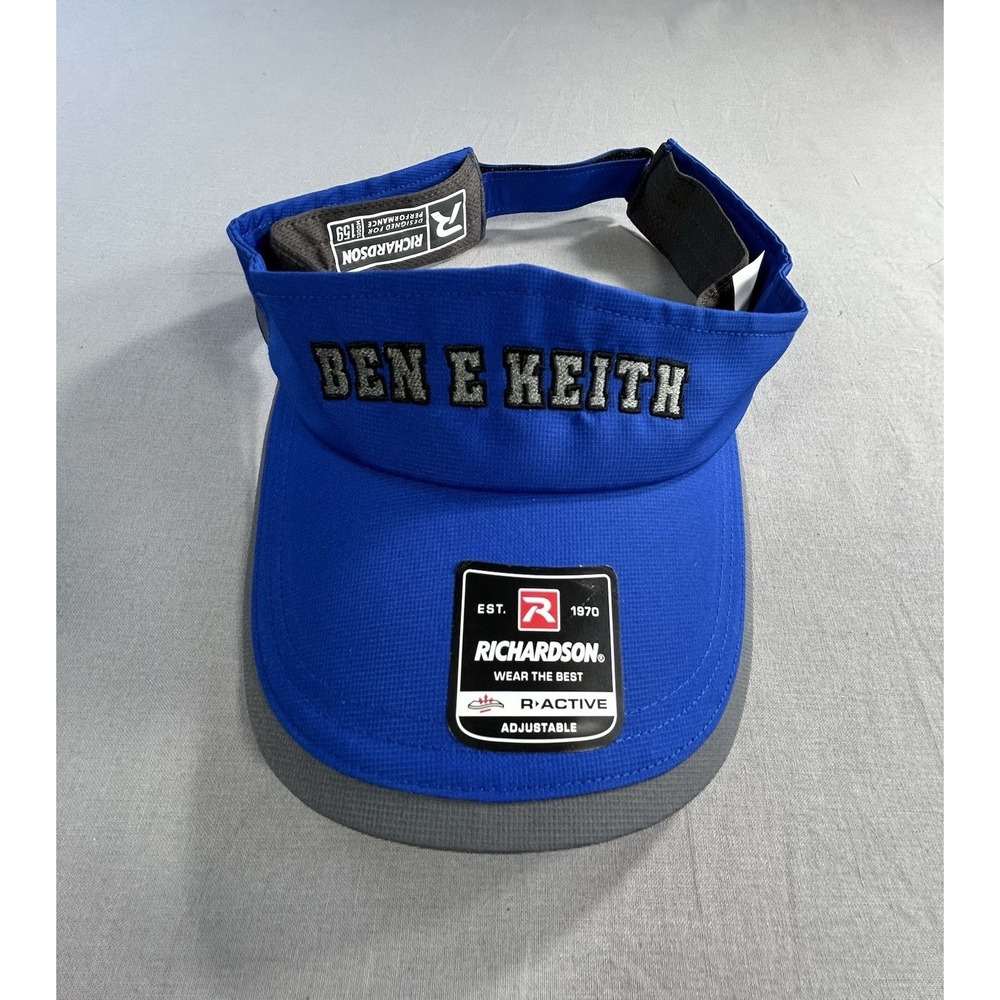 New‎ Richardson Ben E. Keith Blue Visor Food Service Summer Outdoors